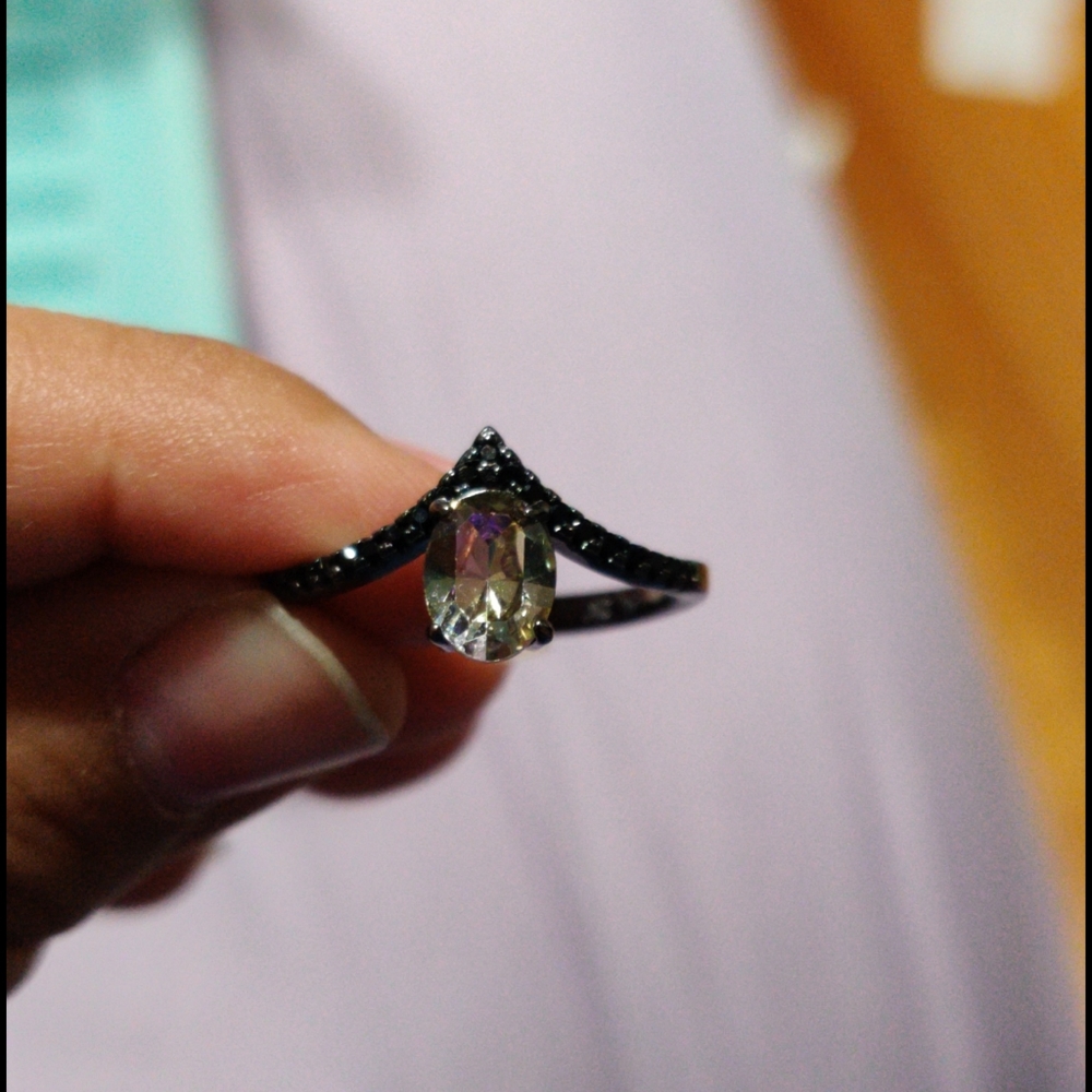 Color changing black ring